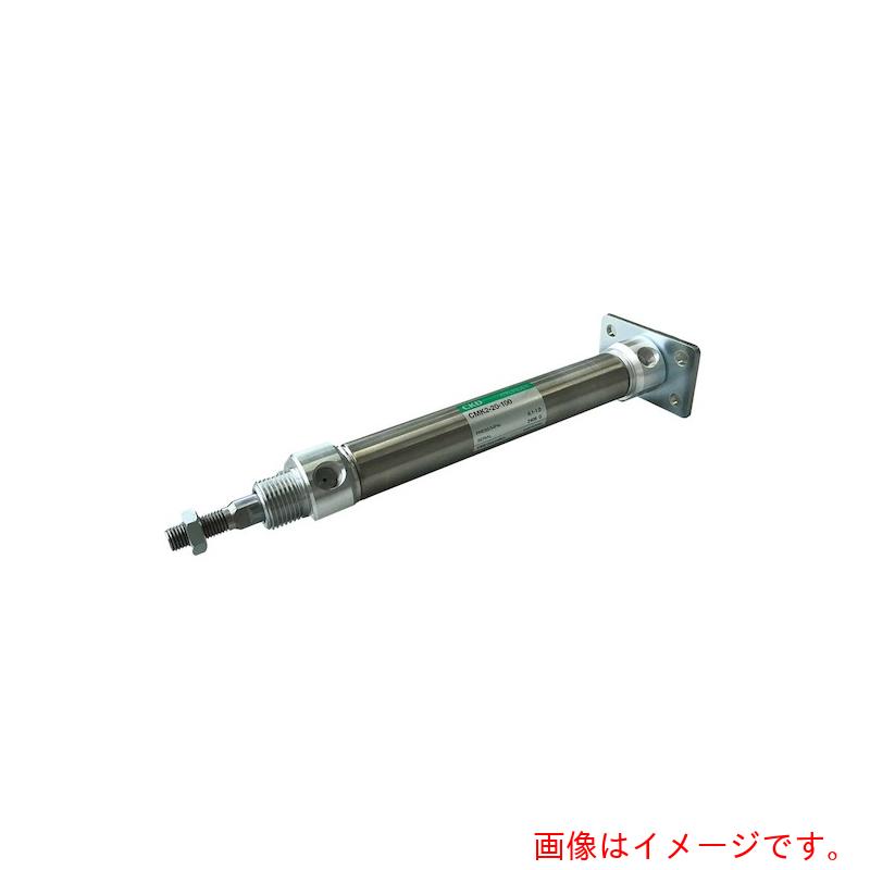 特長 ●一般形シリンダの中で中口径（φ20〜40mm）のシリーズで、無給油・高耐食・長寿命なシリンダです。 ●シリーズオプションがジャバラ付、ロッド材質変更など様々なオプションが豊富なカシメタイプのシリンダです。 ●シリンダチューブにステンレス材を使用し、耐食性を高めたシリンダです。 ●シリンダスイッチ（無接点、2線式）2個付です。 用途 ●一般用途に（要ステンレスチューブ環境） 仕様 ●チューブ内径(mm)：25 ●ストローク(mm)：150 ●配管ポート口径：Rc1/8 ●取付支持形式：ヘッド側フランジ形 ●チューブ内径(Φ)：25 ●ねじ径：Rcねじ ●シリンダスイッチ：無接点2線式1色表示式　2個付シリンダスイッチ リード線長さ(m)1 ●付属品：一山ナックル ●使用流体：圧縮空気 ●最高使用圧力(MPa)：1 ●最低使用圧力(MPa)：0.1 ●耐圧力(MPa)：1.6 ●周囲温度(℃)：−10〜60(但し、凍結なきこと) ●使用ピストン速度(mm/s)：50〜500 ●クッション：ゴムクッション ●給油：不要(給油時はタービン油1種ISOVG32を使用) ●許容吸収エネルギー(J)：0.308 ●材質(シリンダ本体)：ステンレス鋼 ●材質(ピストンロッド)：炭素鋼 ●複動・片ロッド形 質量・質量単位 ●720.0g 注意事項 ●本製品はカシメ形のため分解できません。 【メーカー名】CKD（株） 【メーカー品番】CMK2-FB-25-150-T2V-D-I