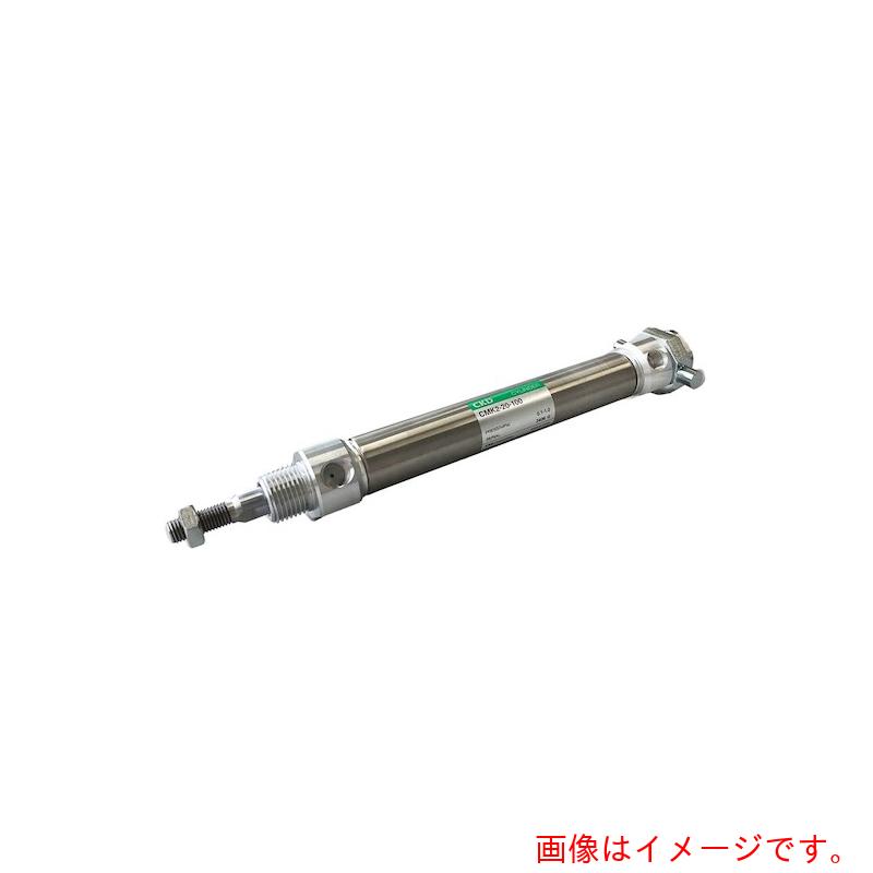 特長 ●一般形シリンダの中で中口径（φ20〜40mm）のシリーズで、無給油・高耐食・長寿命なシリンダです。 ●シリーズオプションがジャバラ付、ロッド材質変更など様々なオプションが豊富なカシメタイプのシリンダです。 ●シリンダチューブにステンレス材を使用し、耐食性を高めたシリンダです。 ●シリンダスイッチ（無接点、2線式）2個付です。 用途 ●一般用途に（要ステンレスチューブ環境） 仕様 ●チューブ内径(mm)：25 ●ストローク(mm)：75 ●配管ポート口径：Rc1/8 ●取付支持形式：ヘッド側トラニオン形 ●チューブ内径(Φ)：25 ●ねじ径：Rcねじ ●シリンダスイッチ：無接点2線式1色表示式　2個付シリンダスイッチ リード線長さ(m)1 ●付属品：一山ナックル ●使用流体：圧縮空気 ●最高使用圧力(MPa)：1 ●最低使用圧力(MPa)：0.1 ●耐圧力(MPa)：1.6 ●周囲温度(℃)：−10〜60(但し、凍結なきこと) ●使用ピストン速度(mm/s)：50〜500 ●クッション：ゴムクッション ●給油：不要(給油時はタービン油1種ISOVG32を使用) ●許容吸収エネルギー(J)：0.308 ●材質(シリンダ本体)：ステンレス鋼 ●材質(ピストンロッド)：炭素鋼 ●複動・片ロッド形 質量・質量単位 ●595.0g 注意事項 ●本製品はカシメ形のため分解できません。 【メーカー名】CKD（株） 【メーカー品番】CMK2-TB-25-75-T2V-D-I