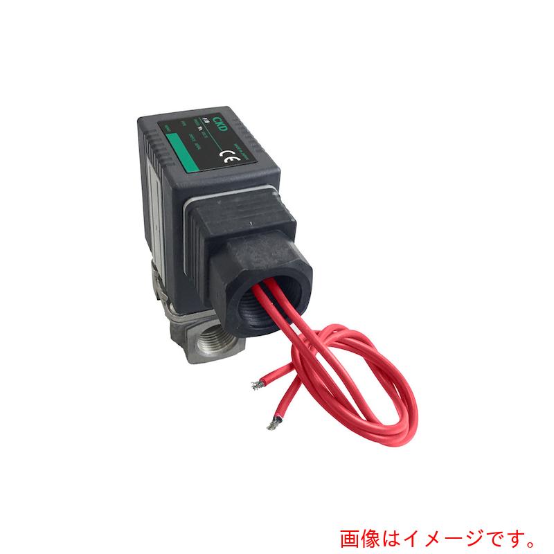 特長 ●多種流体にマルチフィットした2ポートの電磁弁です。 ●各種用途で求められる機能の標準装備し、ひとつのシリーズで多様な流体に対応するバルブです。 ●長寿命化による廃棄物の削減と省電力化によるCO2排出量の削減により、カーボンニュートラルに貢献します。 ●耐久回数2000万回を実現しました(CKD社内試験条件にて)。 ●プランジャとウェアリング一体化構造により摺動抵抗を低減し、ドライエアでも一般エアと同等の耐久性を実現しました。 ●流路部の耐食性を向上させました。 ●構成部品の一体成型により、溶接レスとなっています。 ●全波整流器搭載コイルを標準装備し、過電流によるコイル焼けと異物の噛み込みによって発生するAC(電流)コイルのうなり音を低減し、省電力化に対応しています。 ●耐圧容器構造を採用し、コイル交換時の外部漏れリスクを削減します。 ●静音構造をとり、金属音を低減しました。 仕様 ●接続口径：Rc1/4 ●電源(V)：AC220 50/60Hz ●Cv値：1.2 ●音速コンダクタンス(C[dm［［の3乗］］/(S・bar)])：4.7 ●幅(mm)：89 ●奥行(mm)：70 ●高さ(mm)：103 ●NC(通電時開)形 質量・質量単位 ●644.0g 【メーカー名】CKD（株） 【メーカー品番】FFB-5108A7A3E6-M