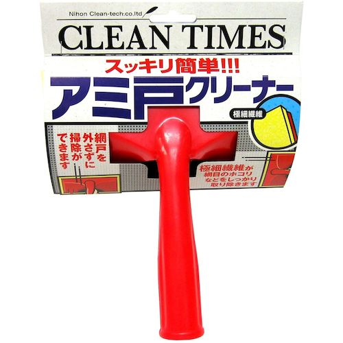 特長 ●極細繊維が網戸の細かい網目に入り込みホコリなどをしっかり取り除きます。 用途 ●網戸の掃除用 仕様 ●幅(mm)：180 ●長さ(mm)：190 ●コテバケ 材質 ●パッド：ポリアミド/ポリウレタンスポンジ/PVC　 ハンドル：ポリプロピレン 質量・質量単位 ●130.0g 【メーカー名】日本クリンテック（株） 【メーカー品番】001784