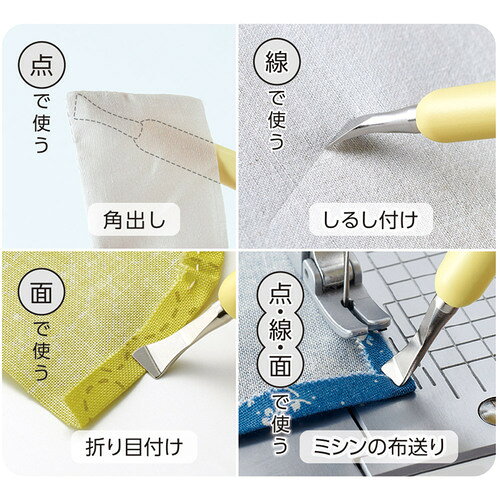 【メール便対応】クロバー（CLOVER）　金属ヘラ＆鉄筆　【品番：21-084】