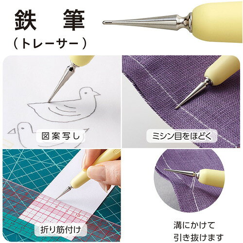 【メール便対応】クロバー（CLOVER）　金属ヘラ＆鉄筆　【品番：21-084】