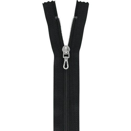 【メール便対応】クロバー（CLOVER）　樹脂ファスナー　30cm　黒　【品番：26-425】
