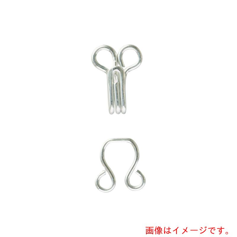【メール便対応】クロバー（CLOVER）　スプリングホック　No．3　シルバー　6組入り　【品番：26-517】