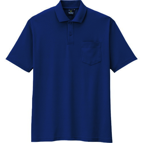 コーコス信岡（co-cos）　制電・防透・消臭半袖ポロシャツ　1ネイビー　S　【品番：AS-257-1-S】(4)