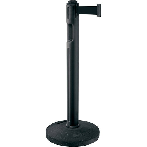 山崎産業（CONDOR）　ガイドポール　80−5000R（再生ゴムタイプ）　支柱黒　ベルト黒　【品番：YG-28L-PC】