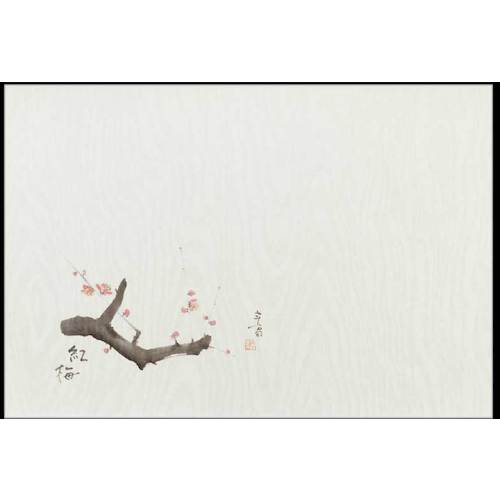 大黒工業　テーブルマット四季花柄　＃772　紅梅　【品番：220772】