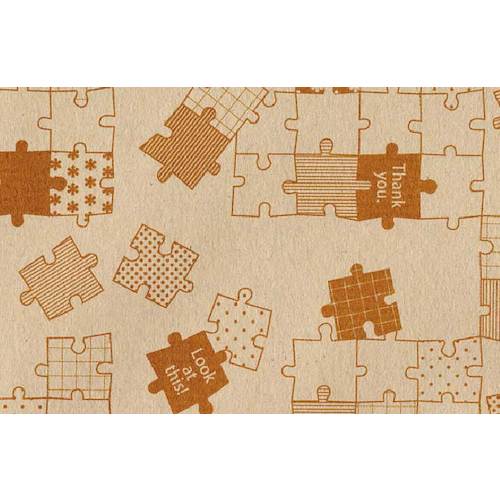 大黒工業　包装紙　未晒コットン　KH−4004　パズル　【品番：902928】