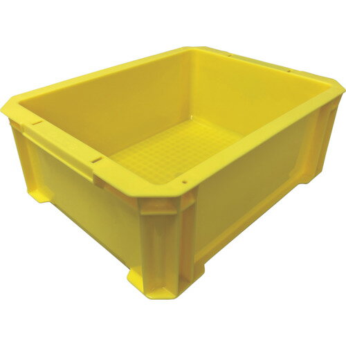 DICプラスチック　DIC　DA型コンテナDA−9　外寸：W366×D280×H136　黄　【品番：DA-9】
