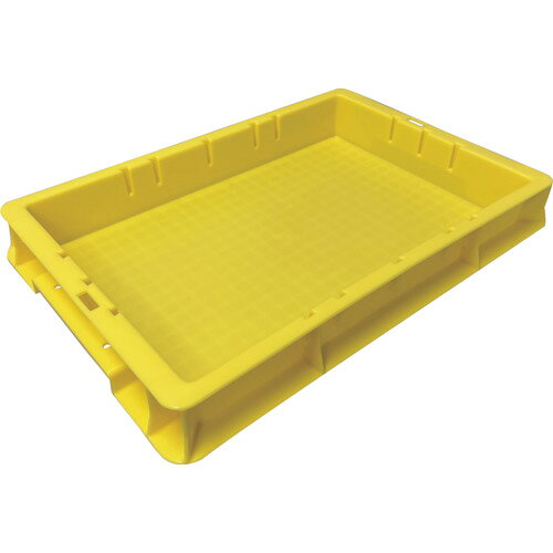 DICプラスチック　DIC　F型コンテナF−4　外寸：W424×D291×H56　黄　【品番：F-4】