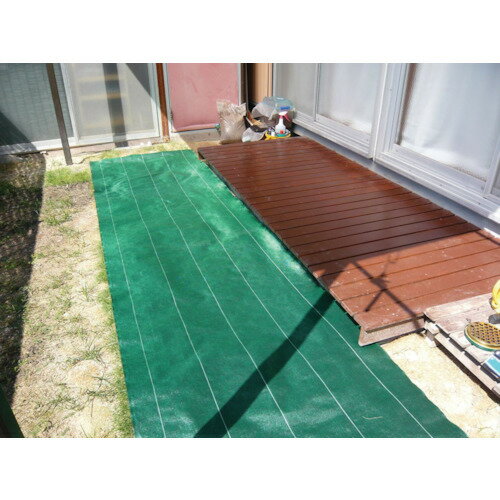 ●イノベックス（Dio）　高密度防草シート　緑　幅1mX長さ10m　【12個】　【品番：2...