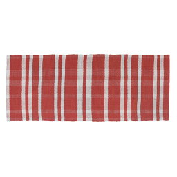 ダルトン（DULTON）　COTTON HANDLOOM MAT RED 500×1200 コットン ハンドルーム マット　RED　【品番：RN-0497-120RD】