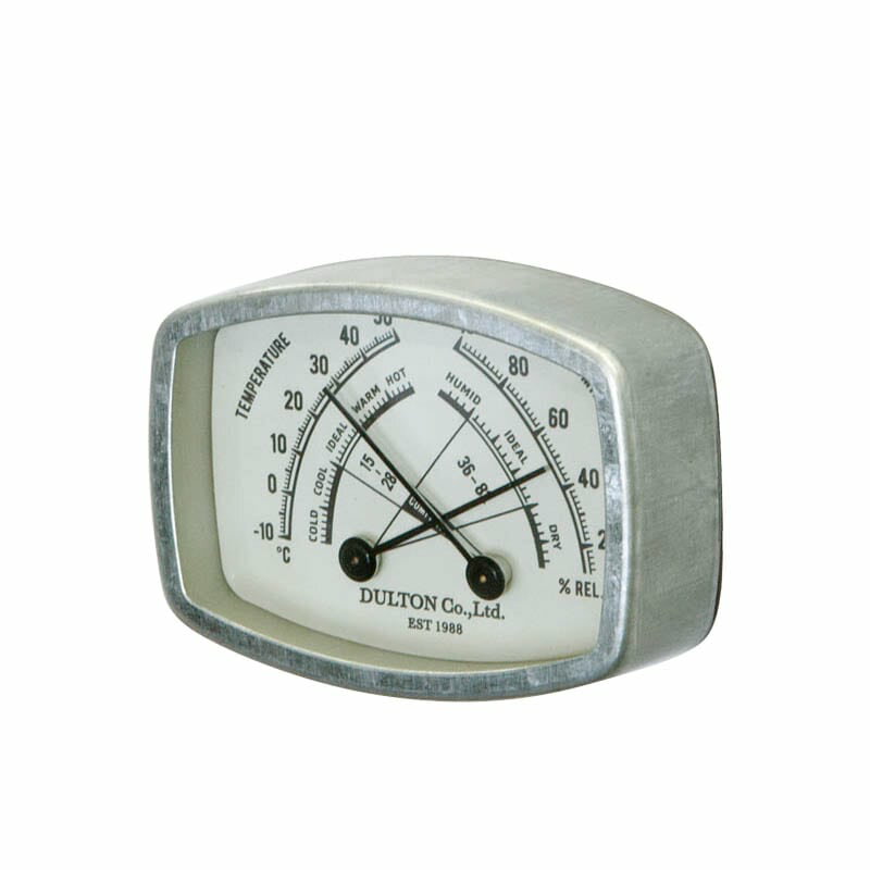 ダルトン（DULTON）　THERMO-HYGROMETER RECTANGLE サーモ ハイグロメーター　【品番：K925-1284RC】