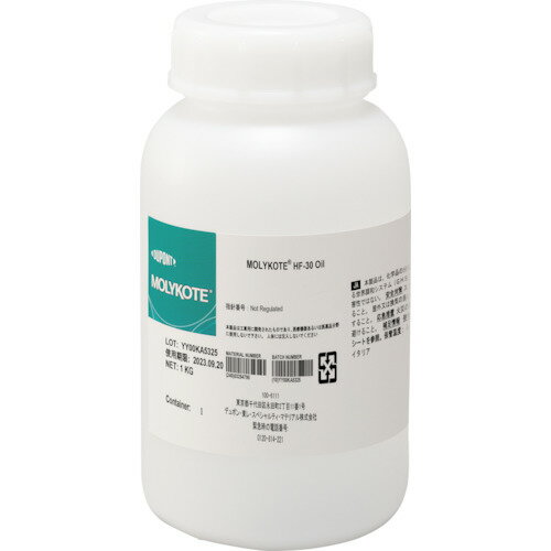 デュポン・東レ・スペシャルティ・マテリアル モリコート フッソオイル HF−30オイル 1kg 10本入り 【品番:HF-30-10】