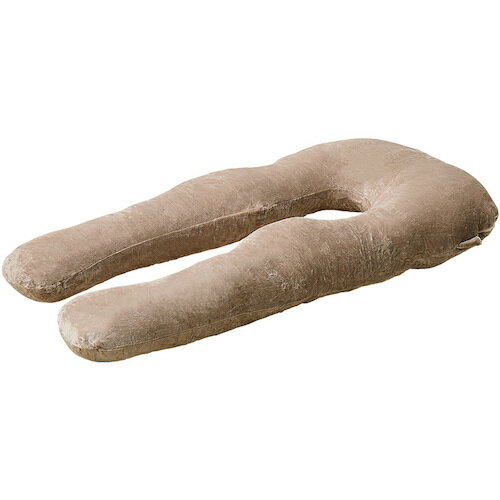 萩原　メレンゲタッチの抱き枕　U型　140×70　ベージュ　【品番：240634501】