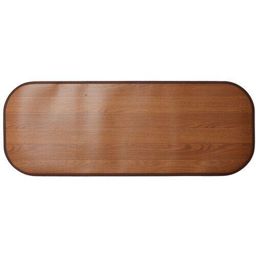 萩原　消臭加工付き　木目調フリーマット　ブラウン　60×150　【品番：350114611】