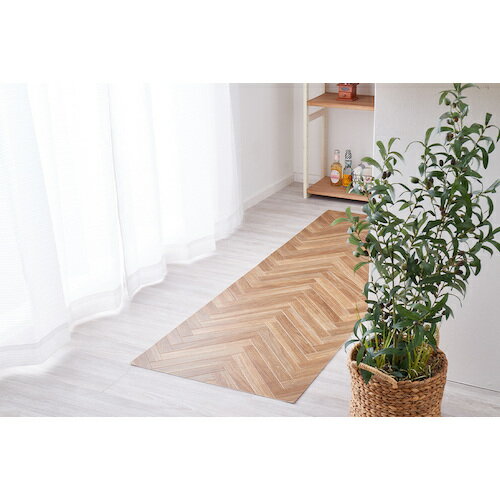 萩原　抗ウィルス・抗菌・防カビ機能付き　水拭きできるクッションフロア　　ヘリンボン　　450×2400×2..