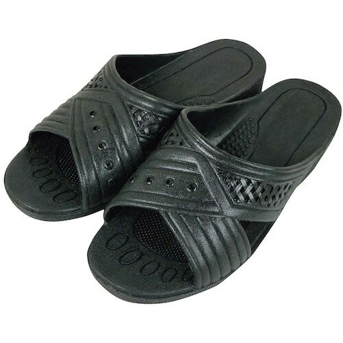 江部松商事　EBM　紳士シャワーサンダル　前あき　ブラック　T−FTG−1　LL　【品番：1281890】