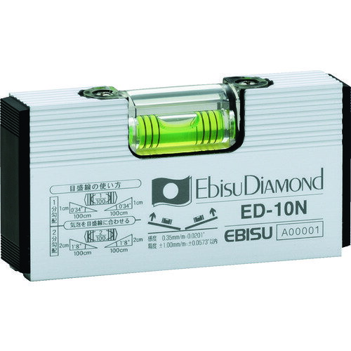 【メール便対応】エビス（EBISU） エビスダイヤモンド ベーシックレベル（シルバー） 100mm 【品番：ED-10N】