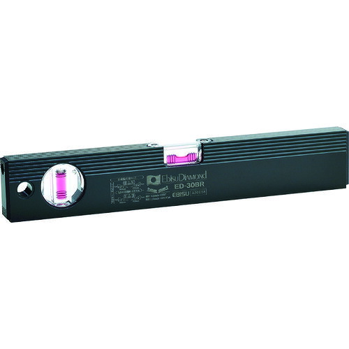 エビス（EBISU）　エビスダイヤモンド　ベーシックレベルブラック　300mm　ブラック／レッド　【品番：ED-30BR】