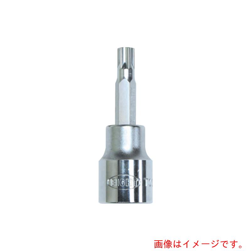 特長 ●錆び付いたボルトの弛緩等、大きな力の必要な作業が効率良く行えます。 ●ISO・JIS規格の「ねじ部品用ヘクサロビュラ穴」に基づき設計・製作され、市販のトルクス・ヘックスロブ・LHスティックス等の穴付ねじに適合します。 ●米アキュメント社の正式ライセンス品トルクスです。 用途 ●ヘクサロビュラ（ヘックスローブ）穴付ボルト類の締結用。 仕様 ●全長(mm)：55 ●差込角(mm)：9.5 ●呼び：T27 材質 ●ビット:特殊合金鋼、SNCM+Vスペシャル(ハードクロームメッキ) ●ソケット:SCM435(強化ニッケルめっき・別称ELアーマーめっき) 質量・質量単位 ●32.5g 【メーカー名】（株）エイト 【メーカー品番】83XSB-27 【法人限定商品】※下記注意事項を事前にご確認ください。 ●この商品は送料が別途必要になります。 ●ご注文後、改めて当店より送料をご連絡させていただきます。送料のご了承をいただいてからの手配となります。（ご連絡までに数日かかる場合があります） ●手配後のキャンセル・返品・交換はできません。 ●メーカー直送、または、福山通運・西濃運輸・佐川急便でのお届けとなります。 ●配送業者の指定はできません。 ●原則法人宛（個人宅を除く）のみの配達となります。個人宅へのお届けの場合は事前にお問い合わせください。 ●お届け先の宛名または住所に法人名の記載がない場合は、法人であっても個人宅扱いとなります。 ●個人宅（法人名不記載を含む）へのお届けができない場合があります。 ●一部配送業者は平日のみの配達になります。原則時間指定はできません。 ●他メーカーとの同梱不可。 ●代金引換決済のご利用不可。