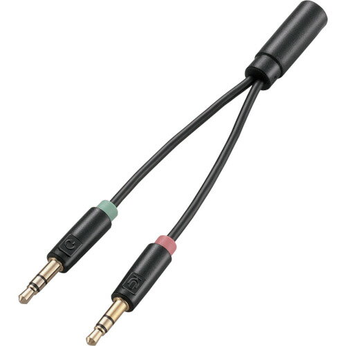 Audio Cables - 【メール便対応】エレコム（ELECOM）　マイク付きイヤホン用φ3．5mm変換ケーブル　【品番：AV-35AD01BK】
