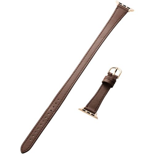 Stationeries （Anime） - エレコム（ELECOM）　Apple　Watch　41／40／38mm用バンド　ソフトレザー　2重巻きスリム　ココアブラウン　【品番：AW-41BDLWJBR】