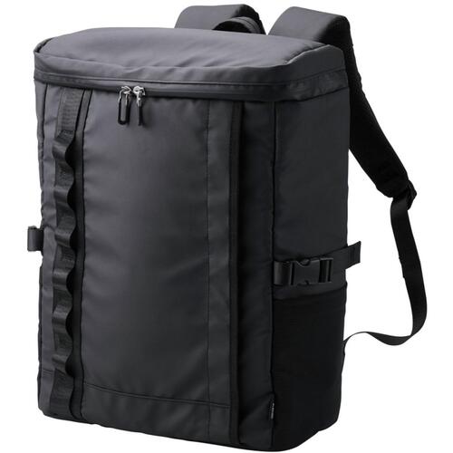 エレコム（ELECOM）　バックパック　ボックスタイプ　15．6inch　大容量　30L　撥水加工　ブラック　【品番：BM-BPBX01BK】