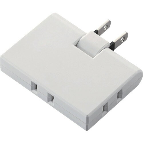 乐天商城 - 【メール便対応】エレコム（ELECOM）　コーナータップ　3個口　ホワイト　【品番：T-TR03-2300WH】