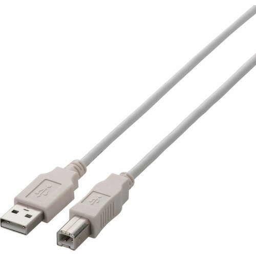 【メール便対応】エレコム（ELECOM）　USB2．0ケーブル　A−Bタイプ　ノーマル　1m　ホワイト　【品番：U2C-BN10WH】