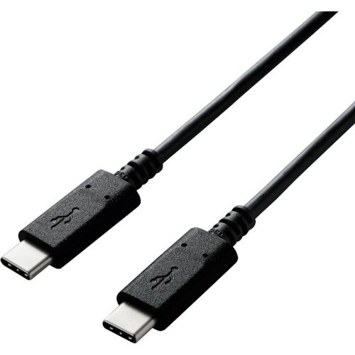 �ڥ᡼�����б��ۥ��쥳���ELECOM�ˡ�USB2��0�����֥롡C��C�����ס�ǧ���ʡ�PD�б���3A���ϡ�1��0m���֥�å��������֡�U2C-CC10NBK2��