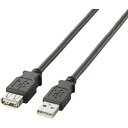 【メール便対応】エレコム(ELECOM) EURoHS指令準拠延長ケーブル0.5mブラック 【品番:U2C-E05BK】