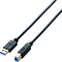 エレコム(ELECOM) USB3.0ケーブル A-Bタイプ スタンダード 1.5m ブラック 【品番:USB3-AB15BK】