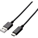 エレコム(ELECOM) USB3.1ケーブル A-Cタイプ 認証品 1.0m ブラック 【品番:USB3-AC10NBK】