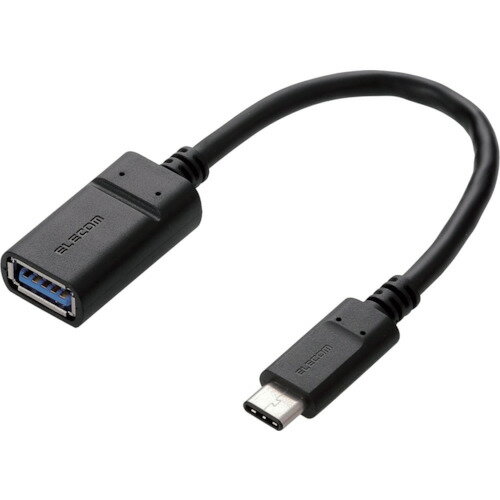 エレコム（ELECOM） USB3．1ケーブル C-Aメスタイプ 認証品 0．15m ブラック 【品番：USB3-AFCM01NBK】