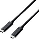 エレコム(ELECOM) USB3.1ケーブル C-Cタイプ 認証品 1.0m ブラック 【品番:USB3-CC5P10NBK】