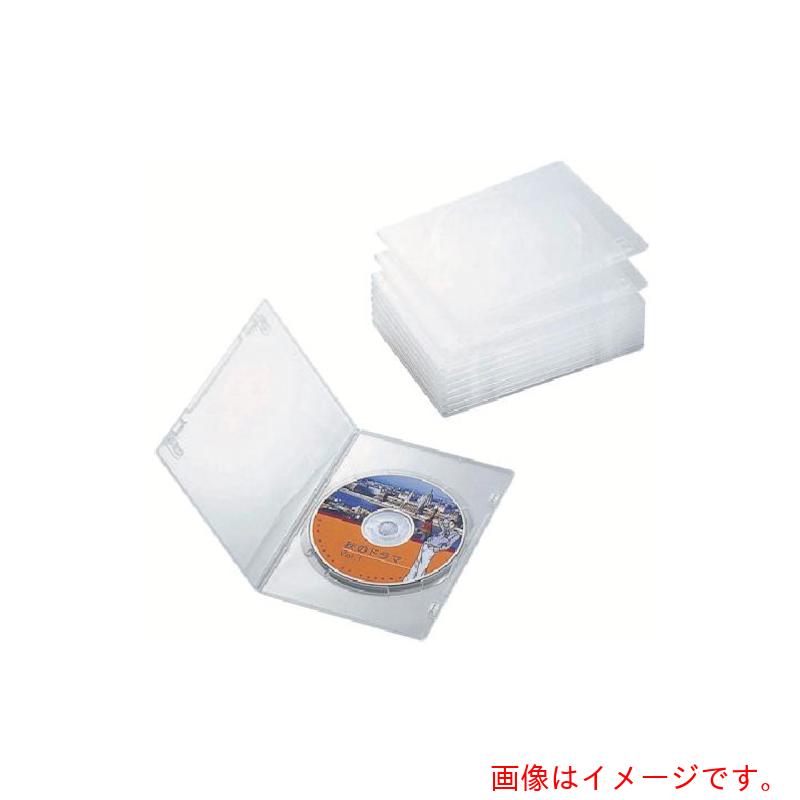 エレコム（ELECOM）　DVDスリムトールケース　1枚収納／10枚セット　クリア　【品番：CCD-DVDS03CR】