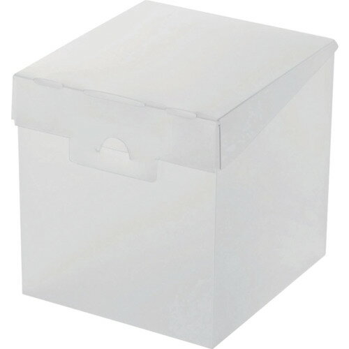 エレコム（ELECOM）　組立式メディアケース収納ボックス　CD・DVD不織布ケース　クリア　【品番：CCD-M..