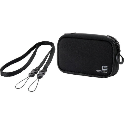 小型相機專用 - エレコム（ELECOM）　デジカメケース　GRAPH　GEAR　ソフトタイプ　Mサイズ　ブラック　【品番：DGB-062BK】