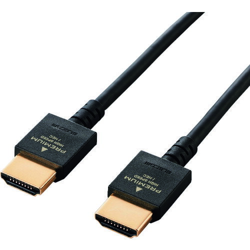 Hdmi Cable - 【メール便対応】エレコム（ELECOM）　PREMIUM　HDMIケーブル（やわらかタイプ）　1m　【品番：DH-HDP14EY10BK】