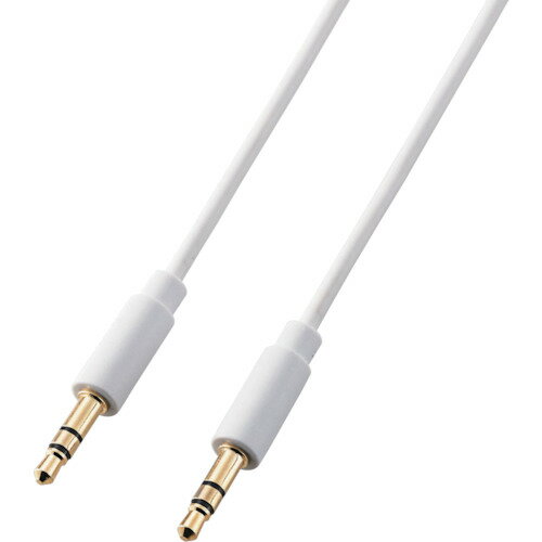 【メール便対応】エレコム（ELECOM）　AUDIOケーブル　（3．5φステレオミニ）　ホワイト　0．5m　【品..
