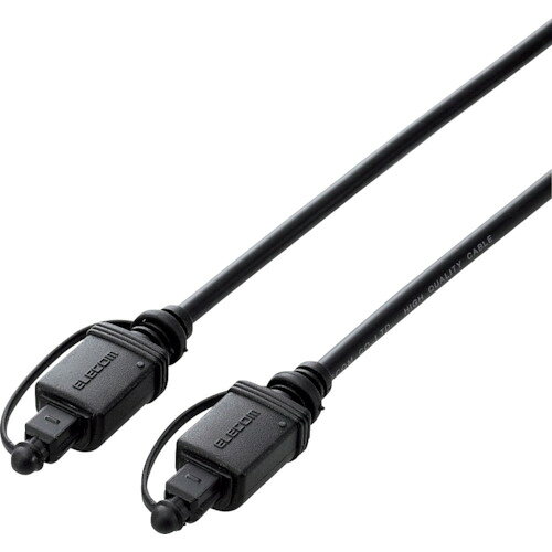 特長 ●テレビ、AVアンプなど光デジタルによるオーディオ出力を持つ機器を、サウンドバー、HDD機器、DVD機器など光デジタル入力を持つ機器へ接続するための光デジタルオーディオケーブルです。 ●しなやかで取り回しのしやすいプラスティックファイバーを採用しています。 ●コネクターはJEITA EIAJ RC-5720C準拠品です。 仕様 ●長さ(m)：約1.5 ※コネクター含まず ●コネクタ形状：光角型コネクター - 光角型コネクター(JEITA EIAJ RC-5720C 準拠) ●適合機種：テレビ、サウンドバー、HDD機器、DVDレコーダー、DVDプレイヤー、AVアンプなど 質量・質量単位 ●0.036kg 【メーカー名】エレコム（株） 【メーカー品番】DH-OPT15BK