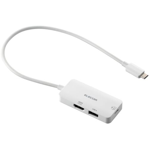 エレコム（ELECOM）　Type−Cドッキングステーション　USB−C×1　USB−A×1　HDMI×1　ホワイト　【品番：DS..