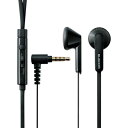 エレコム(ELECOM) スマホ用ステレオヘッドホンマイク インナーイヤータイプ ブラック 【品番:EHP-IS3510MBK】