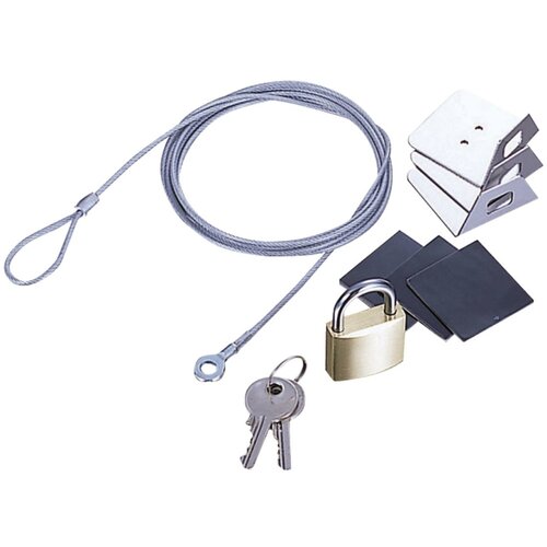 【メール便対応】エレコム（ELECOM） 専用取り付けパーツ付属セキュリティワイヤー／南京錠タイプ 【品番：ESL-6】