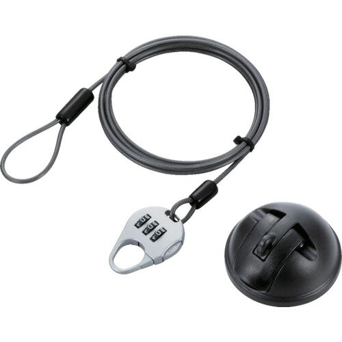 Wire Lock - エレコム（ELECOM）　法人向け簡易パッケージタブレット吸盤式セキュリティワイヤー汎用　【品番：ESL-Q】