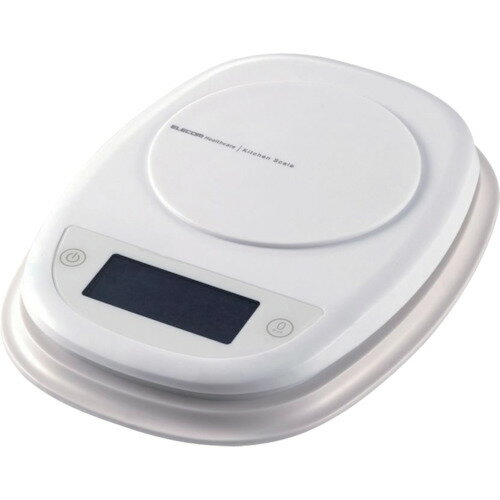 エレコム（ELECOM） キッチンスケール／最大2kg／最小0．1g表示／ホワイト 【品番：HCS-KS01WH】