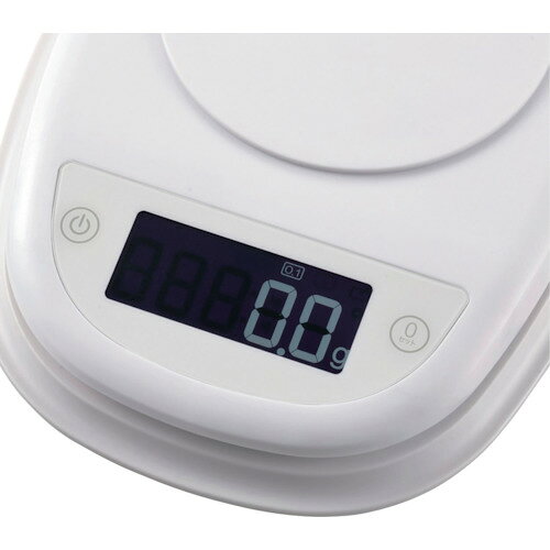 エレコム（ELECOM）　キッチンスケール／最大2kg／最小0．1g表示／ホワイト　【品...