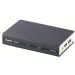 特長 ●2台のパソコンで、1セットのUSBマウス・USBキーボードと、DVI対応ディスプレイ、スピーカを共有できるパソコン切替器です。 ●1920×1200(WUXGA)、1920×1080(フルHD)、ワイド解像度に対応しています。 ●HDCP機器の接続に対応しています。 ※HDCPコンテンツ視聴中のパソコン切替には対応していません。 ●パソコンを切り替えても接続機器をすぐに使用できるエミュレーション機能を搭載しています。 ●2台のUSB機器を共有可能で、エミュレーション機能がOffの場合は、マウス・ 仕様 ●対応機種(OS：Windows、Mac) ●対応周辺機器：マウス ●エレコム　パソコン切替器／DVI対応／BOX型／2ポート 質量・質量単位 ●0.9kg 【メーカー名】エレコム（株） 【メーカー品番】KVM-DVHDU2