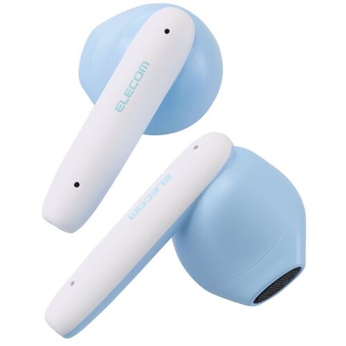 エレコム（ELECOM） Bluetoothイヤホン 完全ワイヤレス 低遅延モード セミオープン タッチセンサー マカロンブルー 【品番：LBT-TWS17CSBU】